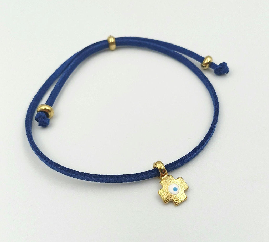 First communion blue cross Bracelets Greek Orthodox Baptism martyrika,  10 pcs.