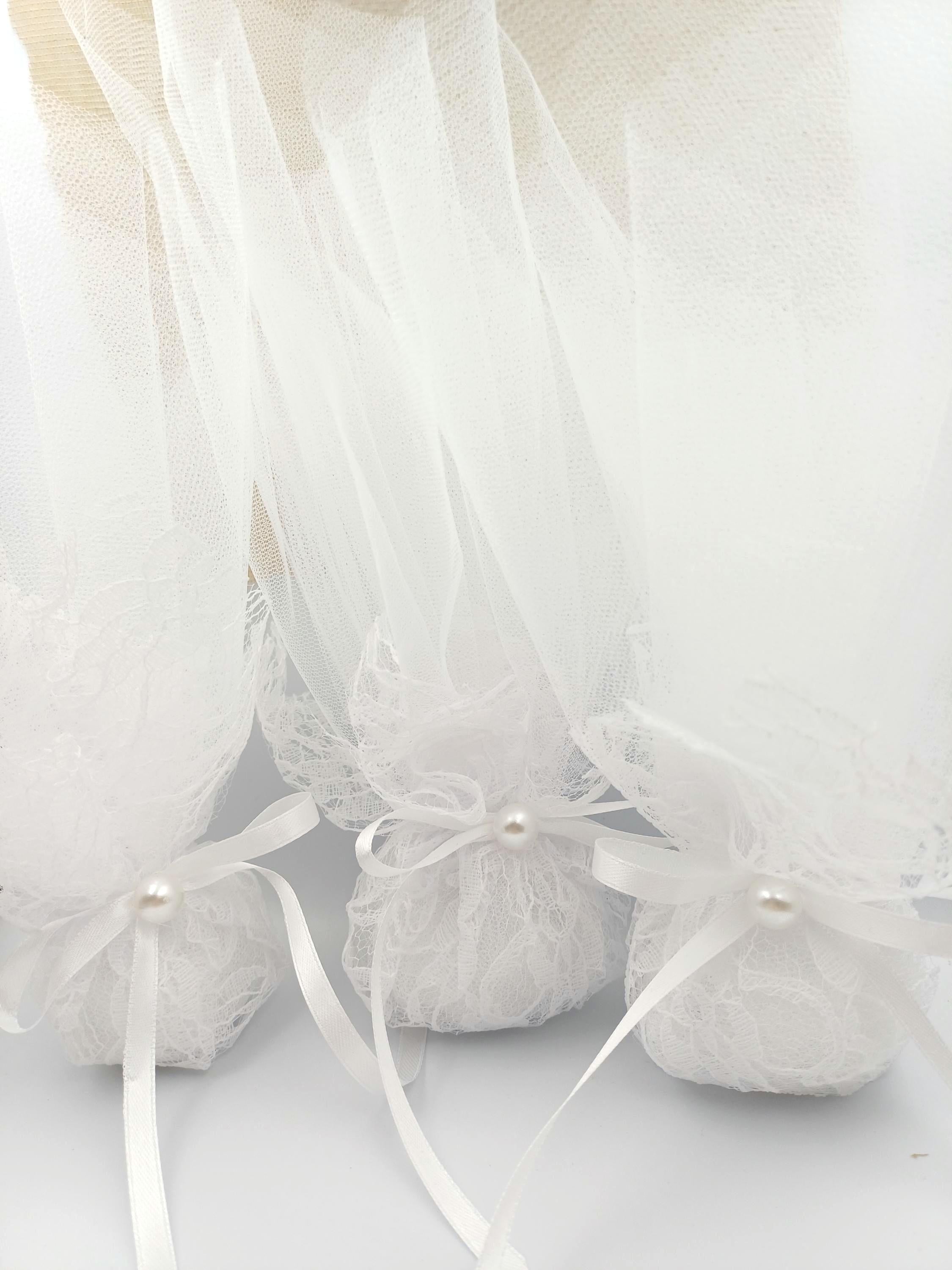 Greek Bombonieres, Orthodox wedding, Greek Tulle  Favor, Mpomponiera, Bomboniere, Koufeta, Koyfeta,Greek engagement, 10 pcs.