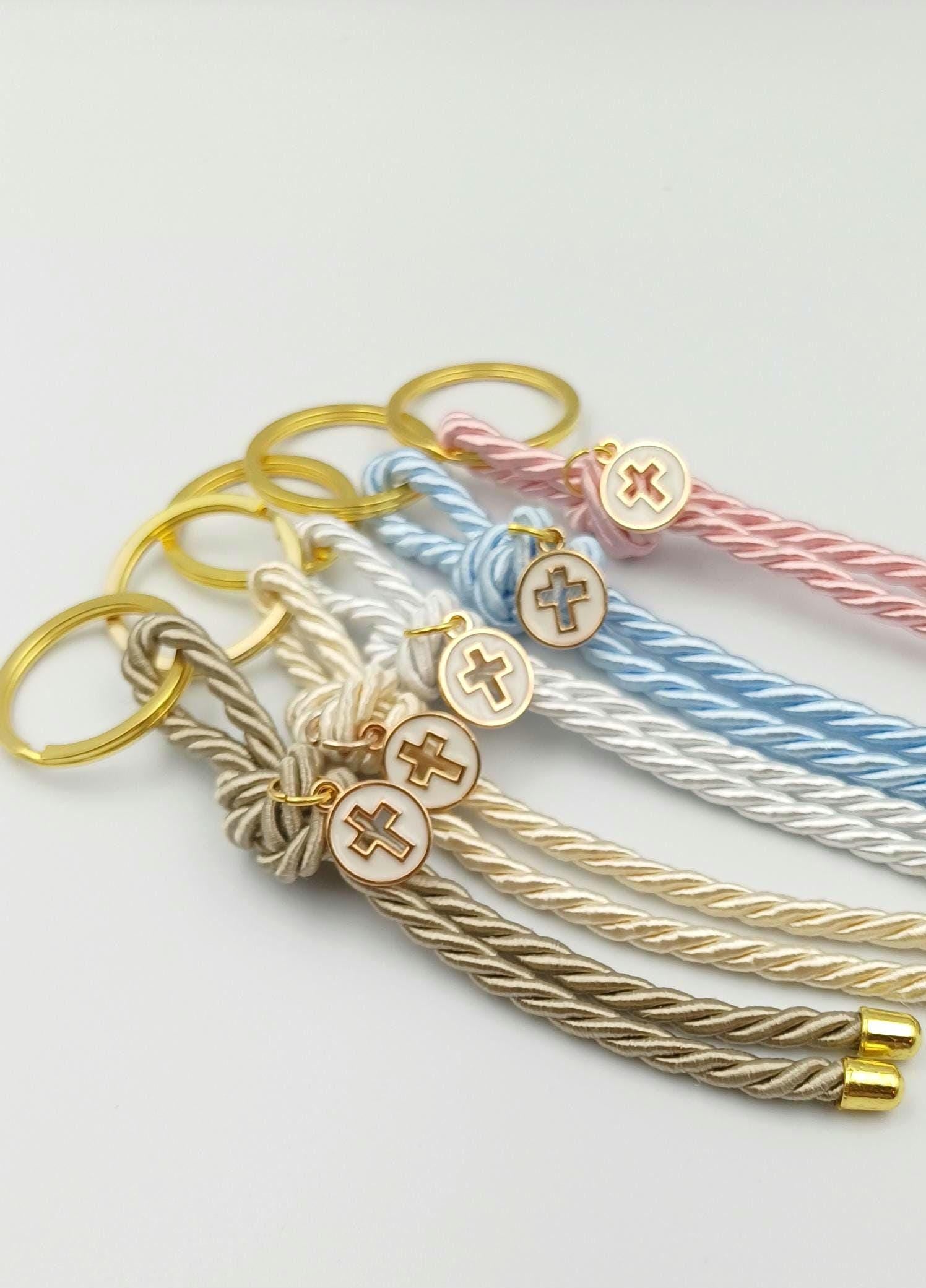 Greek Orthodox Martyrika Cross Keychains – Baptism & Communion Witness Favors, set of 10