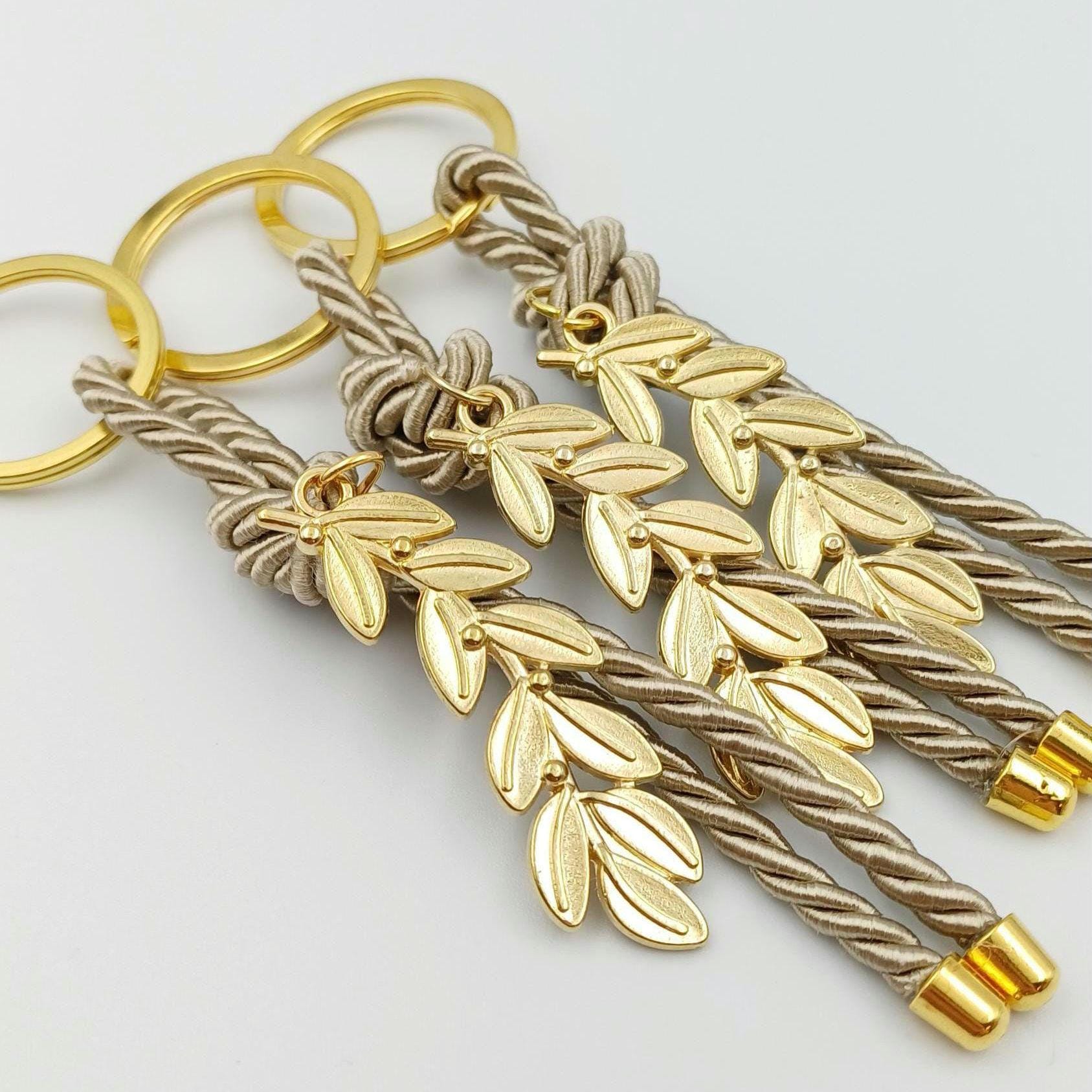 Personalized Martirika Keychain favors olive branch bridal shower favors Greek Wedding Baptism favors bomboniera koufeta (set of 10)
