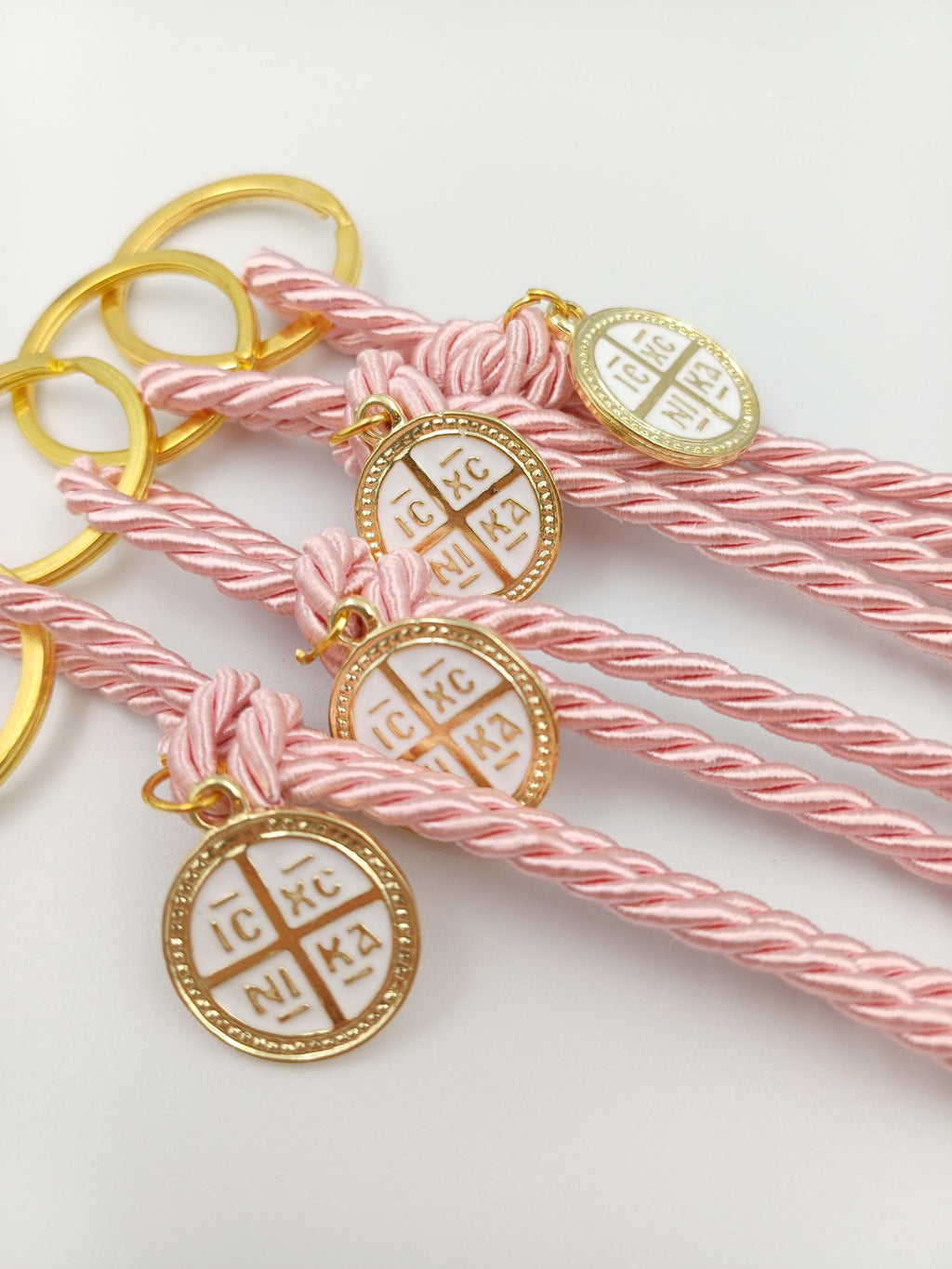 Martyrika key chains Baptism Favors, Christening Favors, Byzantine Cross favors, First Communion Favors, Greek orthodox  ICXCNIKA,10 pcs.