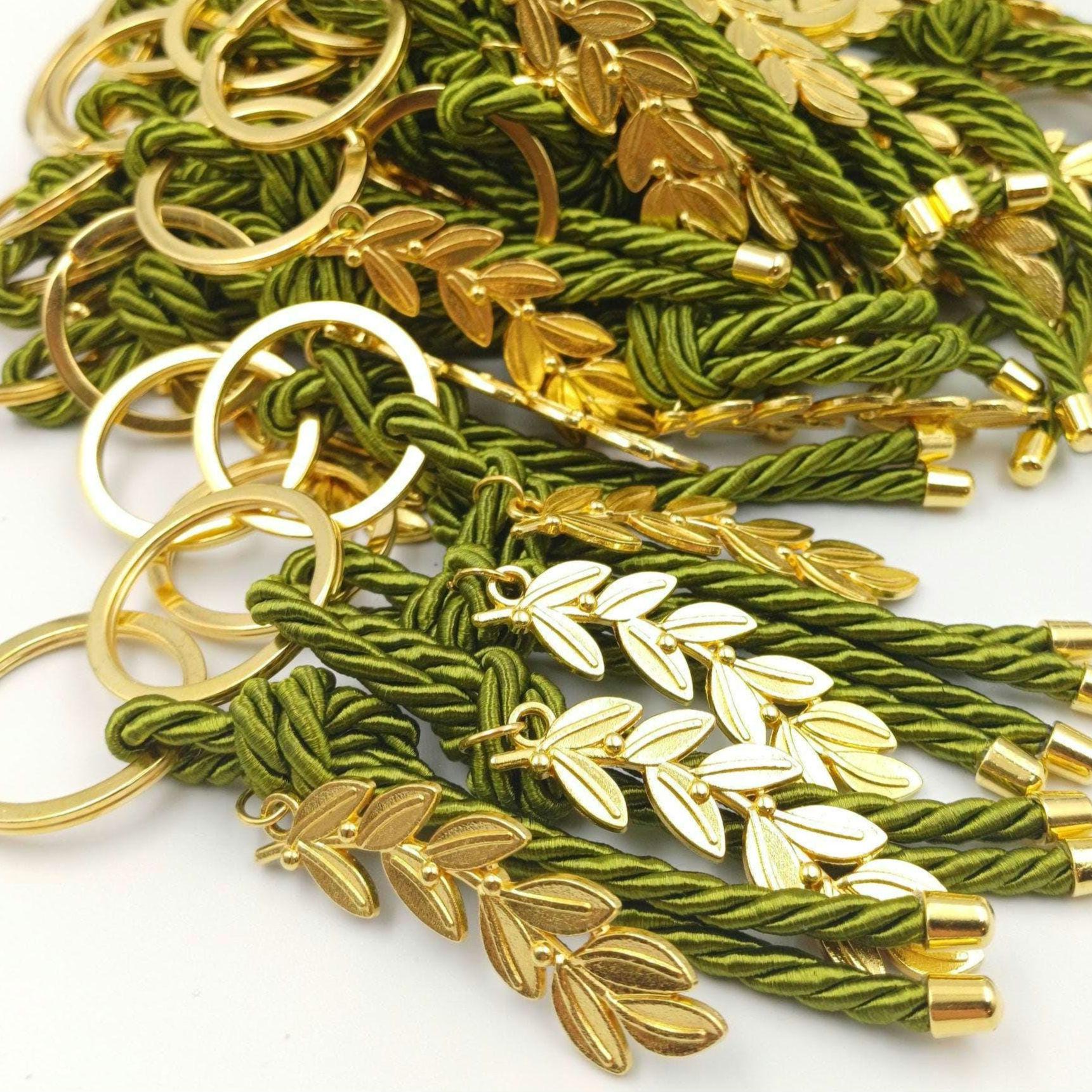 Olive Branch Keychain Favors: Greek Wedding Martyrika, Greek Orthodox Keychain,  Communion gift(10 pcs).