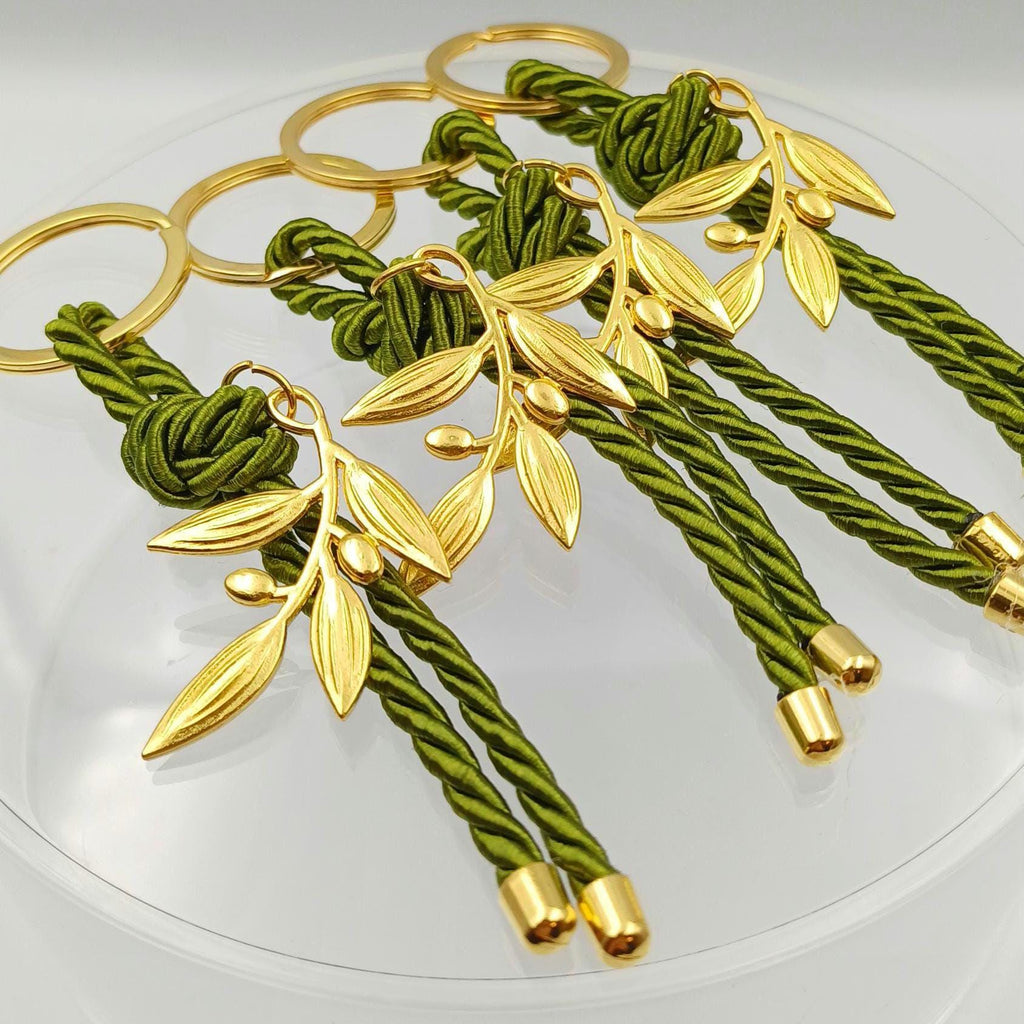 Personalized Olive Branch Wedding Favors | Custom Greek Bombonieres | Engagement Party Favor Bag Set of 10 pcs