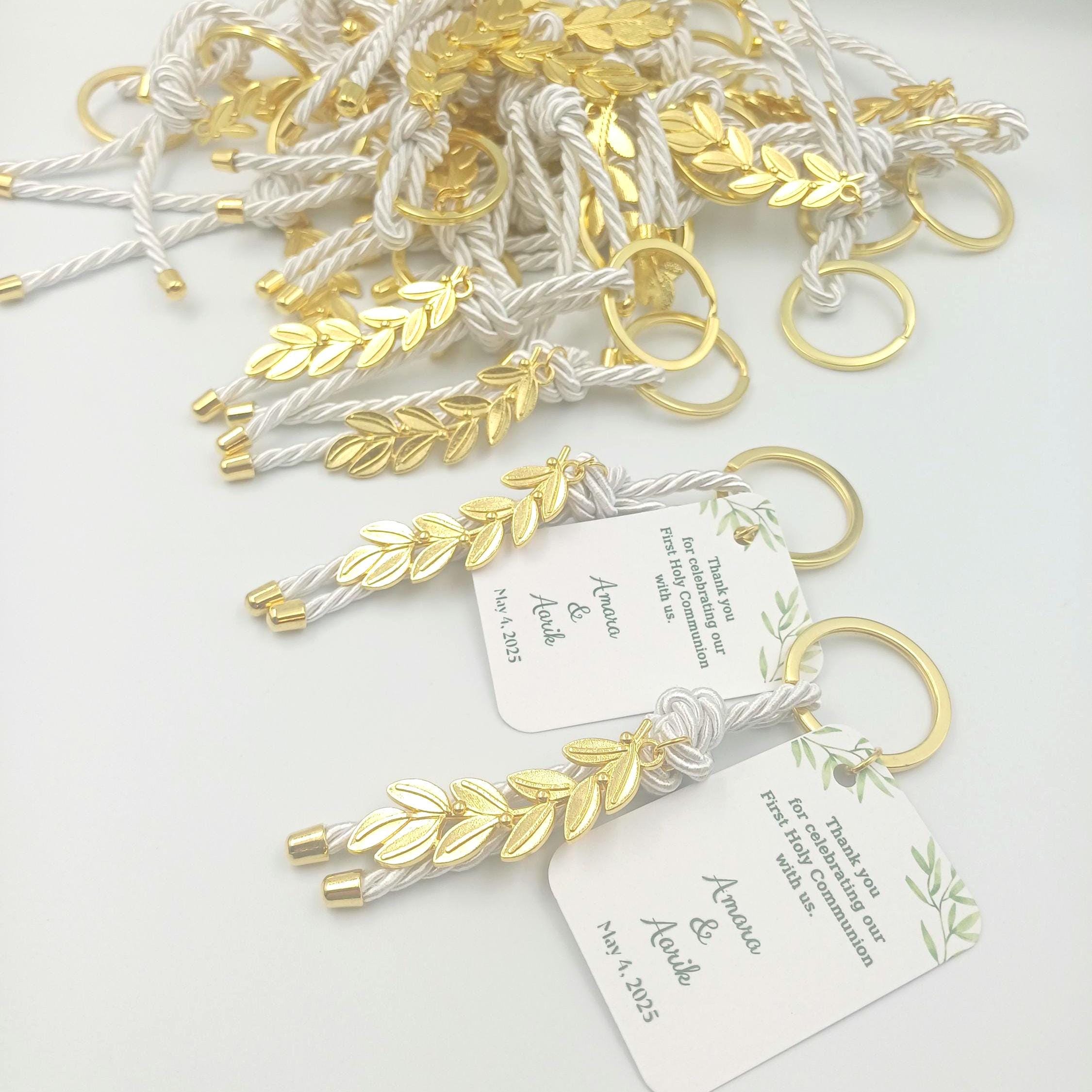 Personalized Olive branch Key chain wedding favors, Bridal Shower party, Greek baptism witness gifts, baptism favor, Gift for guests, q0 pcs