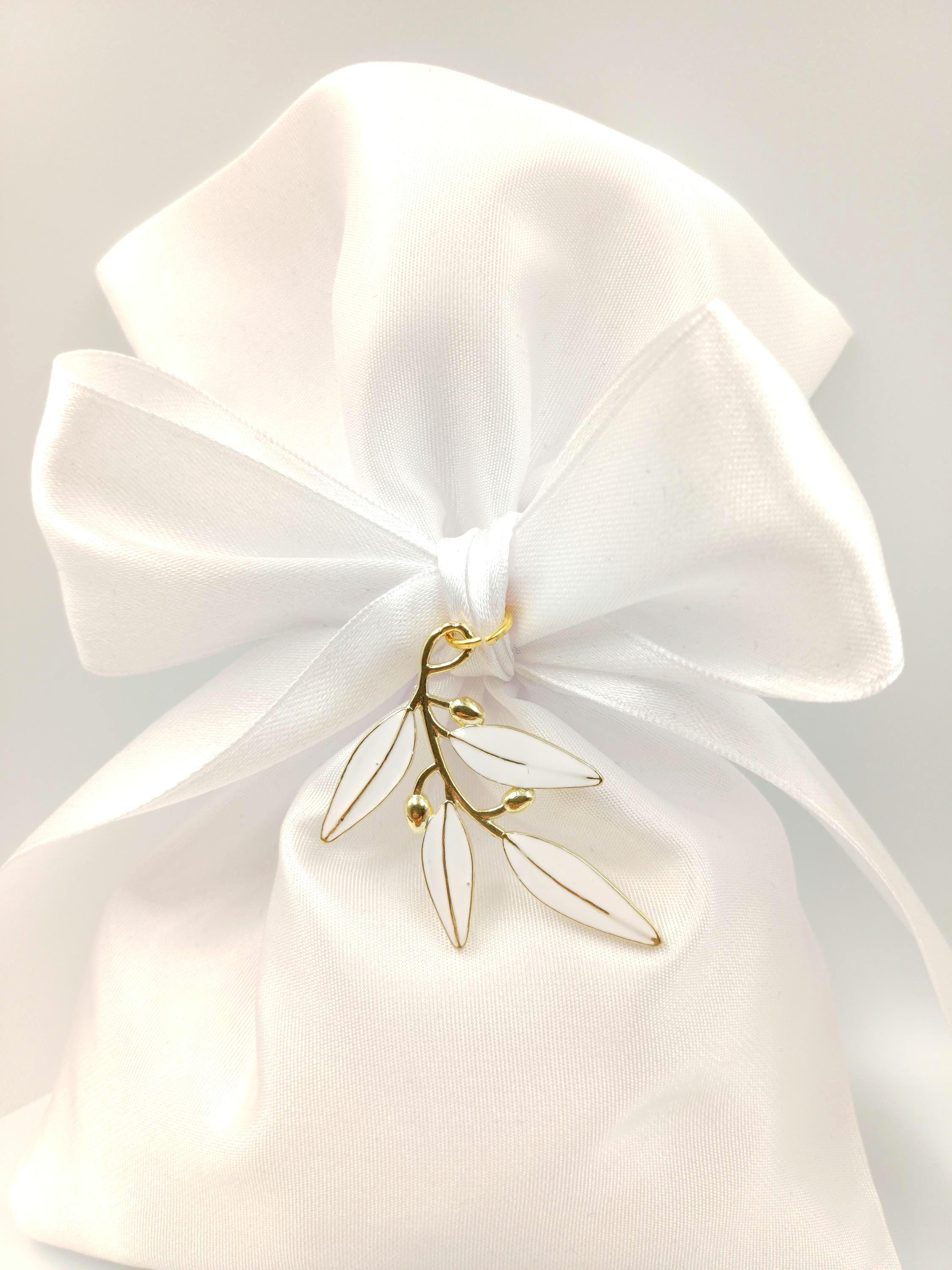 Greek Bombonieres, Wedding Favors – Handmade  with Koufeta, olive branch bomboniere, bridal shower gifts , 10 pcs.