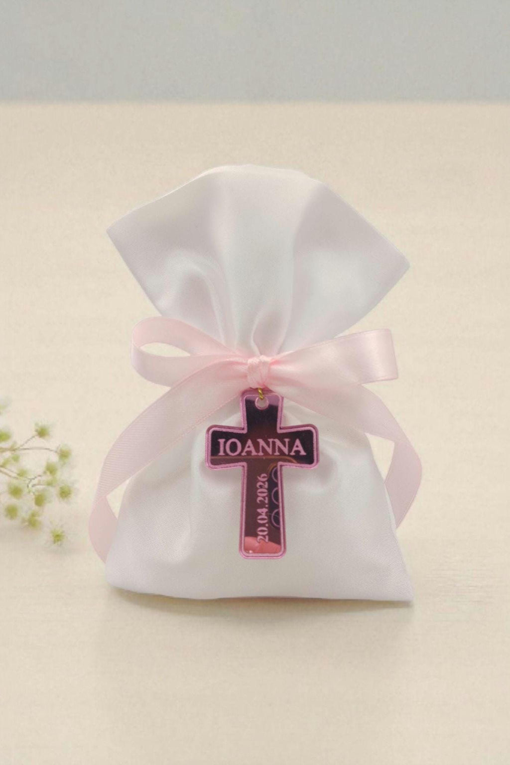Baptism bomboniere, Personalized Mirror tag Cross | Greek Orthodox  boboniera, baby shower party, Set of 10 .
