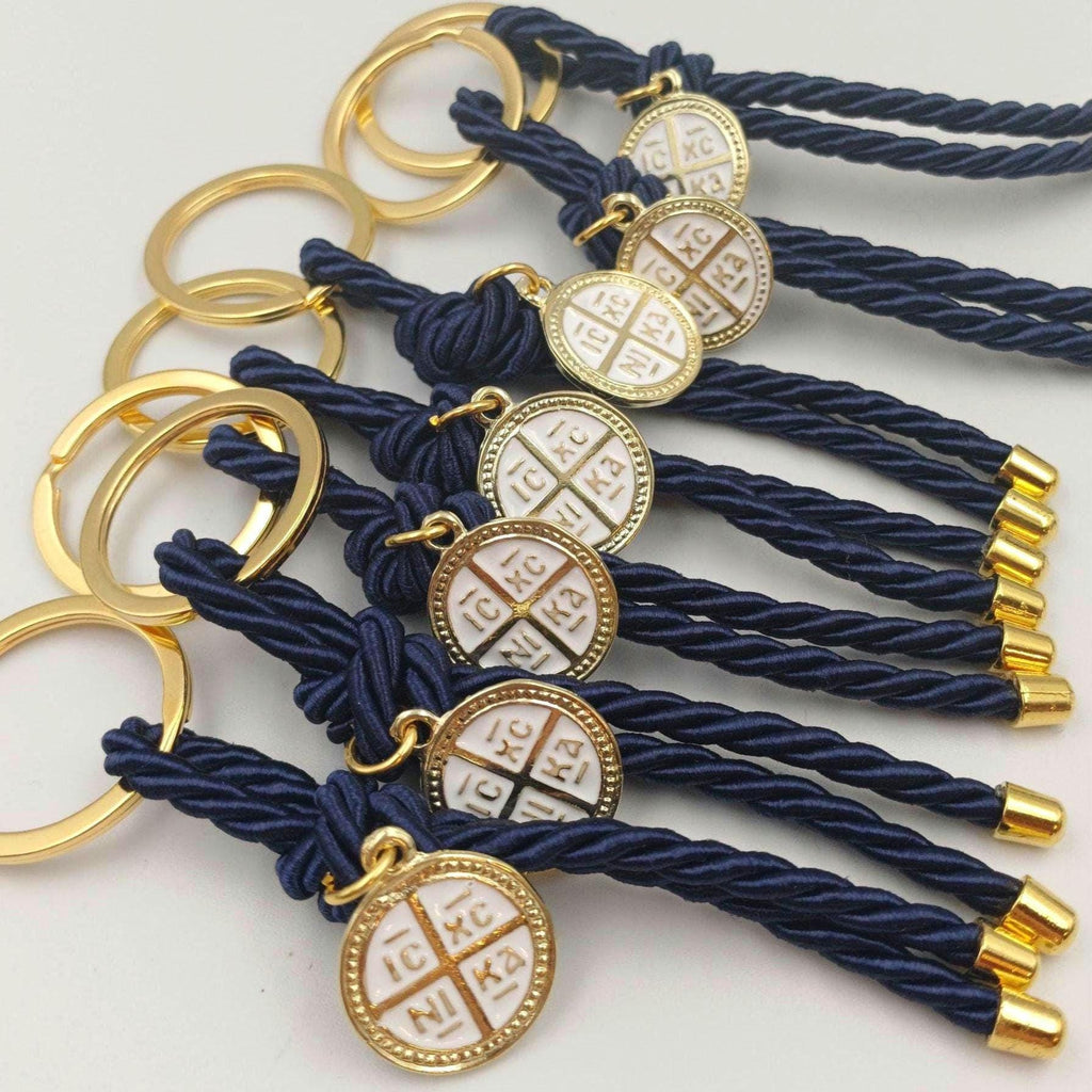 Greek Baptism Martyrika, Christening Cross Keychain Favor  baby shower gifts for guests,  first communion favors, 10 Pcs