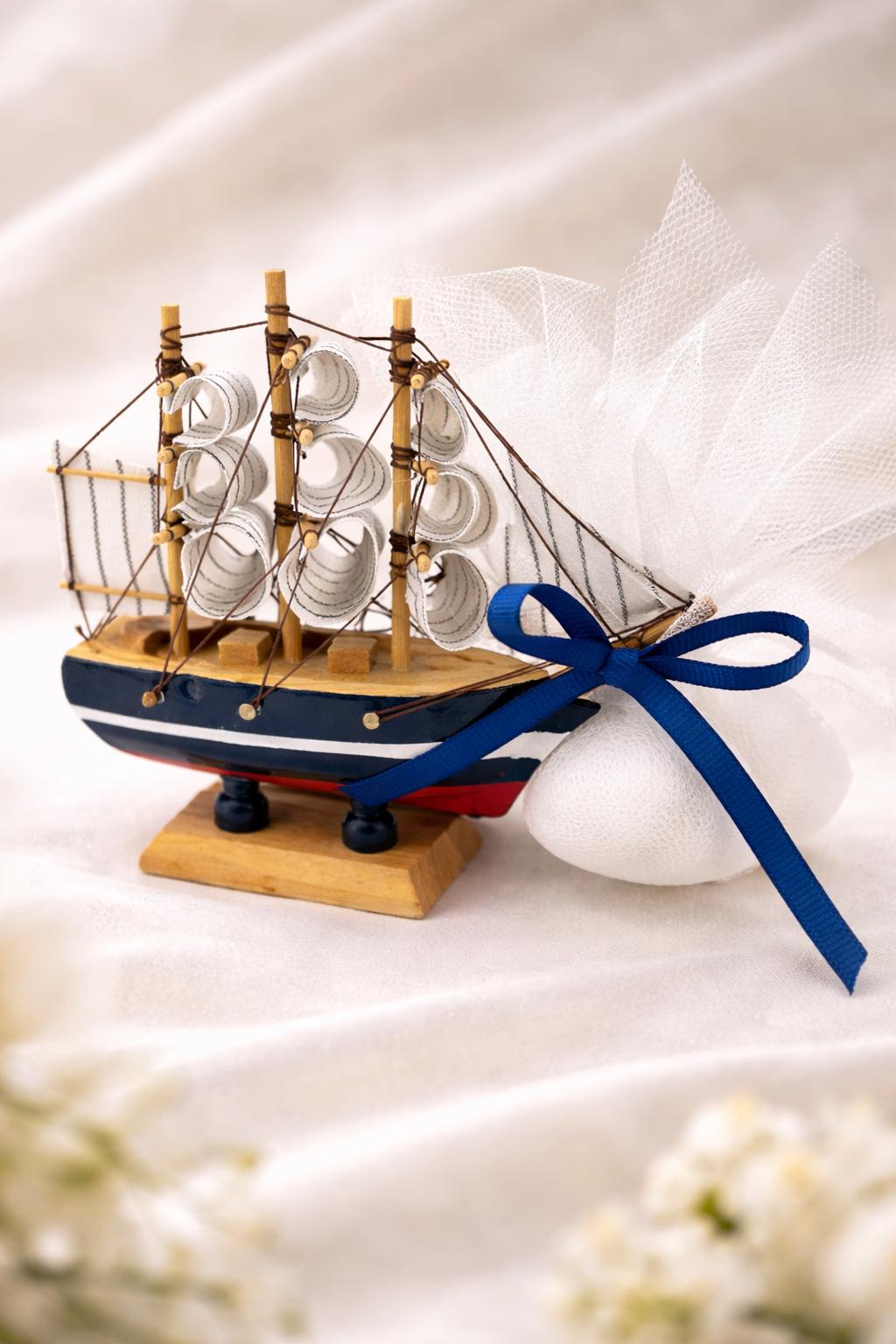 Nautical Baptism Favors Sailboat Christening Decor, Baby Boy Baptism Keepsakes
