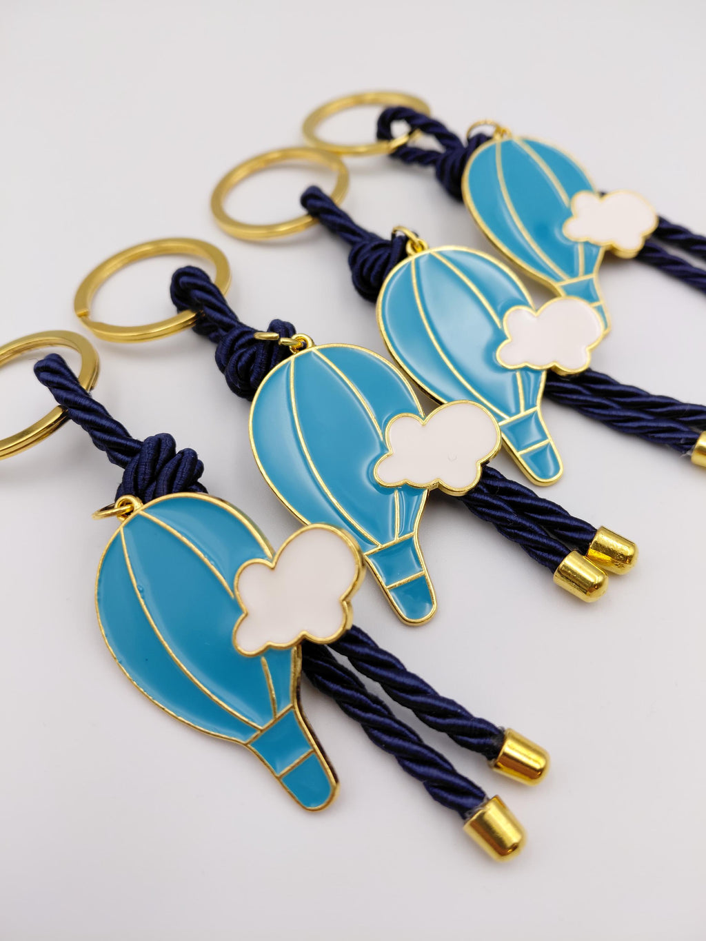 Greek Baptism martyrika favors, Hot Air Balloon Keychain, Baby Shower Party, First communion Keepsake, martirika keychain, 10 pcs.