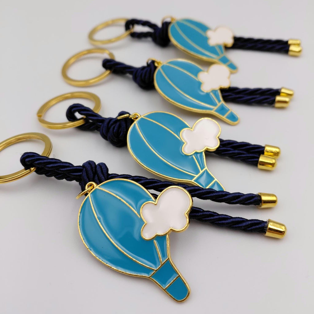 Greek Baptism martyrika favors, Hot Air Balloon Keychain, Baby Shower Party, First communion Keepsake, martirika keychain, 10 pcs.