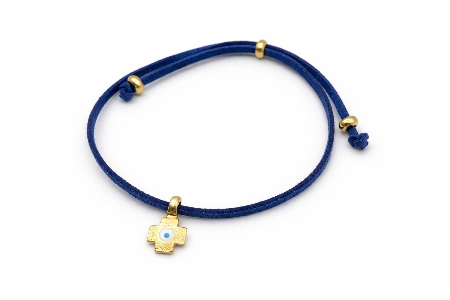 First communion blue cross Bracelets Greek Orthodox Baptism martyrika,  10 pcs.