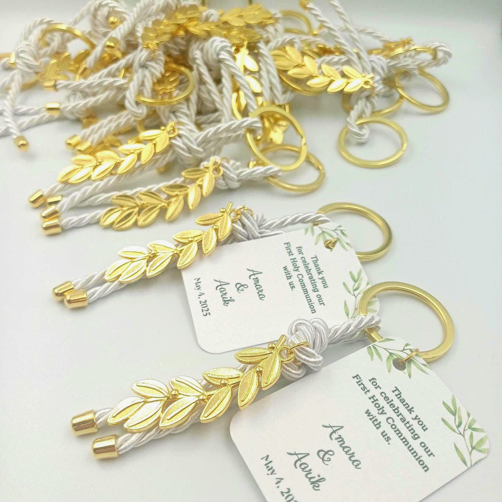 Personalized Olive branch Key chain wedding favors, Bridal Shower party, Greek baptism witness gifts, baptism favor, Gift for guests, q0 pcs