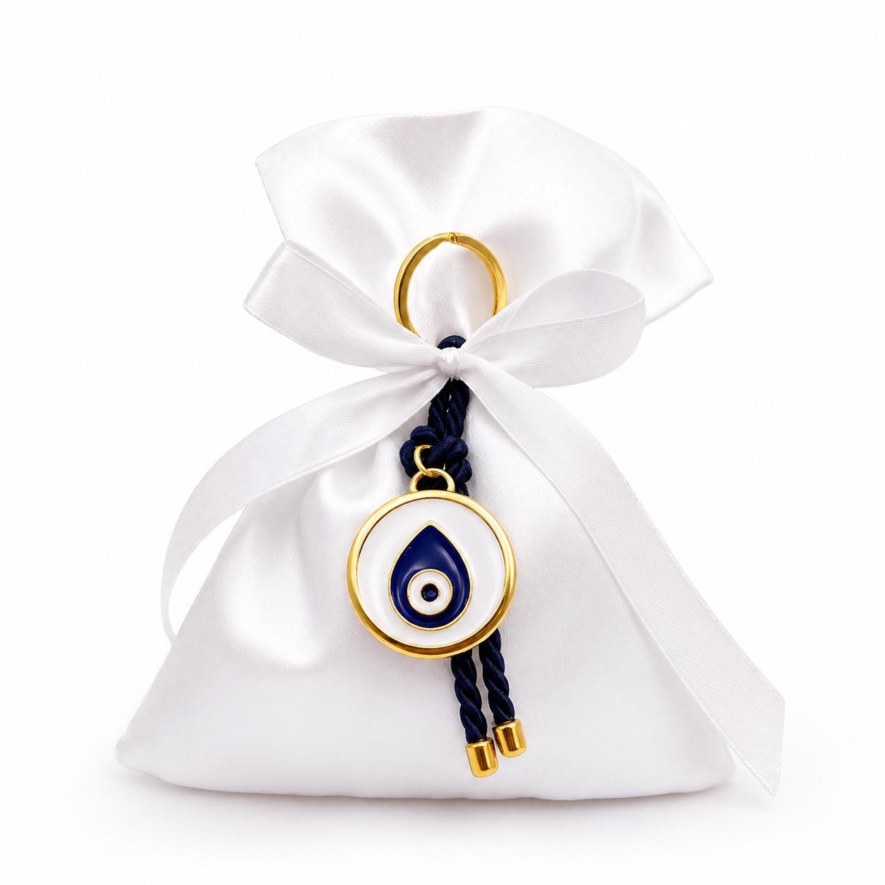 Greek Baptism Favor Evil Eye,  Bomboniera for Christening, Mati Charm martyrika, Koufeta Pouch, Orthodox Baptism Favor, 10 pcs
