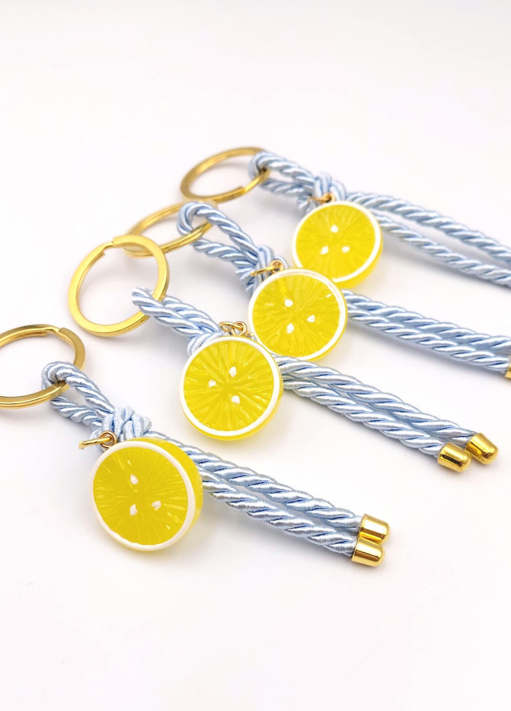 Lemon Baptism Favors, Martyrika Keychain, Greek Orthodox, Baby Shower party, First communion giveaway, Lemon Custom tag Set of 10.